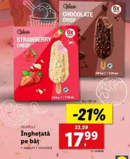 Lidl Gelatelli Înghețată pe băț Ofertă