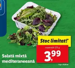 Lidl Salată mixtă mediteraneană Ofertă
