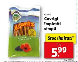 Lidl Krantz Covrigi împletiți simpli Ofertă