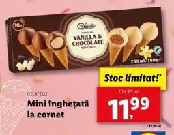 Lidl Gelatelli Mini înghețată la cornet Ofertă