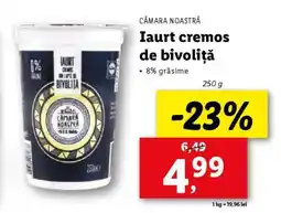 Lidl Iaurt cremos de bivoliță Ofertă