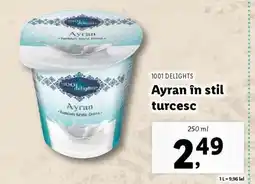 Lidl 1001 DELIGHTS Ayran în stil turcesc Ofertă