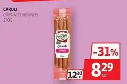 Auchan Caroli Cârnați Cabanos, 270g Ofertă