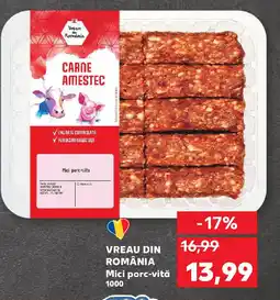 Kaufland VREAU DIN ROMÂNIA Mici porc-vită Ofertă