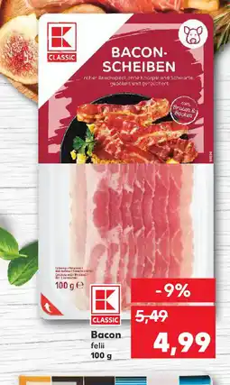 Kaufland Bacon felii Ofertă