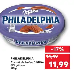 Kaufland PHILADELPHIA Cremă de brânză Milka Ofertă