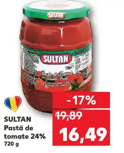 Kaufland SULTAN Pastă de tomate 24% Ofertă