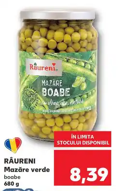 Kaufland RÂURENI Mazăre verde Ofertă