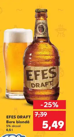 Kaufland EFES DRAFT Bere blondă Ofertă