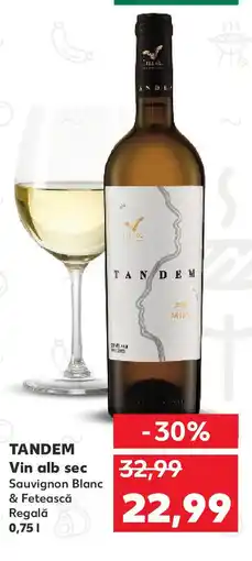 Kaufland TANDEM Vin alb sec Ofertă