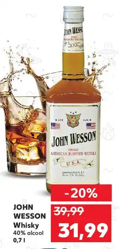 Kaufland JOHN WESSON Whisky Ofertă