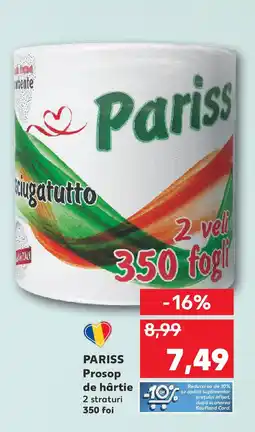 Kaufland PARISS Prosop de hârtie Ofertă