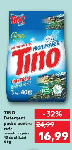 Kaufland TINO Detergent pudră pentru rufe Ofertă