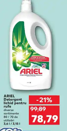 Kaufland ARIEL Detergent lichid pentru rufe Ofertă