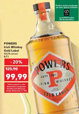 Kaufland POWERS Irish Whiskey Gold Label Ofertă