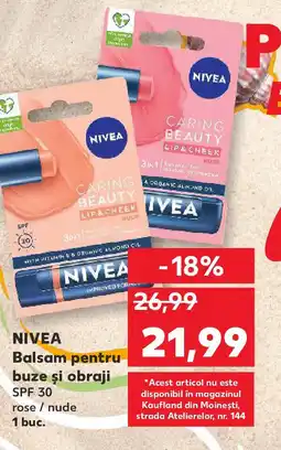 Kaufland NIVEA Balsam pentru buze şi obraji Ofertă