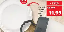 Kaufland Farfurii carton Ofertă