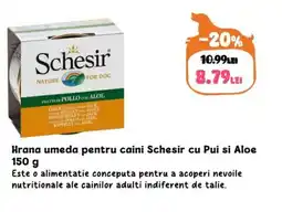 Animax Hrana umeda pentru caini Schesir cu Pui si Aloe Ofertă