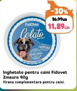 Inghetata pentru caini Fidovet Zmeura