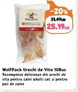 Animax WOLFPACK Urechi de Vita Ofertă