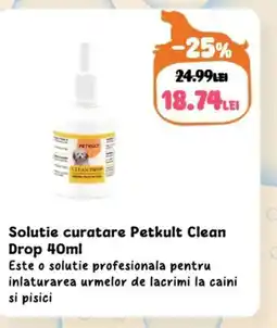Animax Solutie curatare Petkult Clean Drop Ofertă