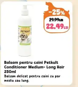 Balsam pentru caini Petkult Conditioner Medium- Long Hair