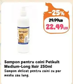 Sampon pentru caini Petkult Medium-Long Hair