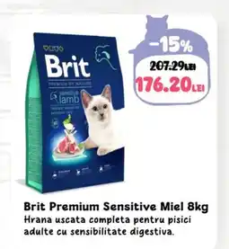 Animax Brit Premium Sensitive Miel Ofertă