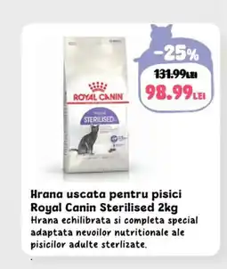 Animax Hrana uscata pentru pisici Royal Canin Sterilised Ofertă