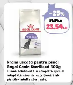 Animax Hrana uscata pentru pisici Royal Canin Sterilised Ofertă