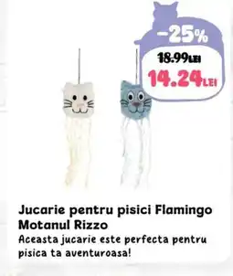 Animax Jucarie pentru pisici Flamingo Motanul Rizzo Ofertă
