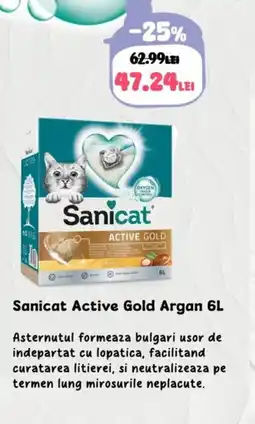 Animax Sanicat Active Gold Argan Ofertă