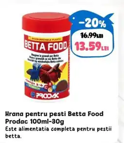 Animax Hrana pentru pesti Betta Food Prodac Ofertă