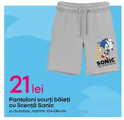 Pepco Pantaloni scurţi băieţi cu licență Sonic Ofertă