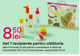 Pepco Set 7 recipiente pentru călătorie Ofertă
