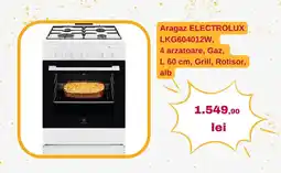 Altex Aragaz ELECTROLUX LKG604012W Ofertă