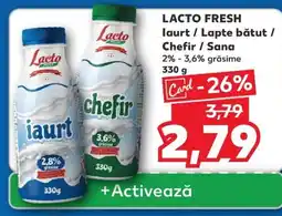 Kaufland LACTO FRESH laurt / Lapte bătut / Chefir / Sana Ofertă