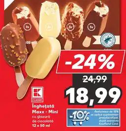 Kaufland Îngheţată Maxx - Mini cu glazură de ciocolată Ofertă