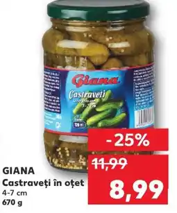 Kaufland GIANA Castraveţi în oțet Ofertă