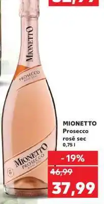 Kaufland Mionetto Prosecco rosé sec Ofertă