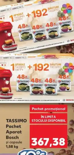 Kaufland TASSIMO Pachet Aparat Bosch şi capsule Ofertă
