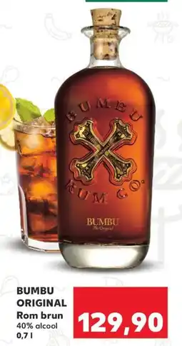 Kaufland BUMBU ORIGINAL Rom brun Ofertă