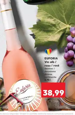 Kaufland EUFORIA Vin alb / rosu / rosé Ofertă