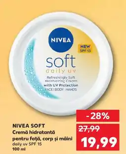 Kaufland NIVEA Soft Cremă hidratantă pentru faţă, corp şi mâini Ofertă
