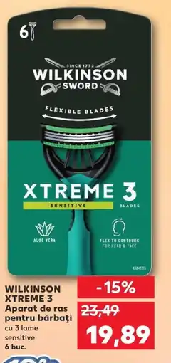 Kaufland WILKINSON Xtreme 3 Aparat de ras pentru bărbaţi Ofertă