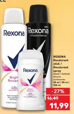 Kaufland REXONA Deodorant stick / Deodorant spray Ofertă