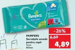 Kaufland PAMPERS Şerveţele umede pentru copii Ofertă