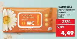 Kaufland NATURELLE Hârtie igienică umedă Ofertă