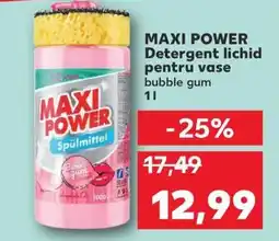 Kaufland MAXI POWER Detergent lichid pentru vase Ofertă