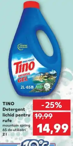 Kaufland TINO Detergent lichid pentru rufe Ofertă